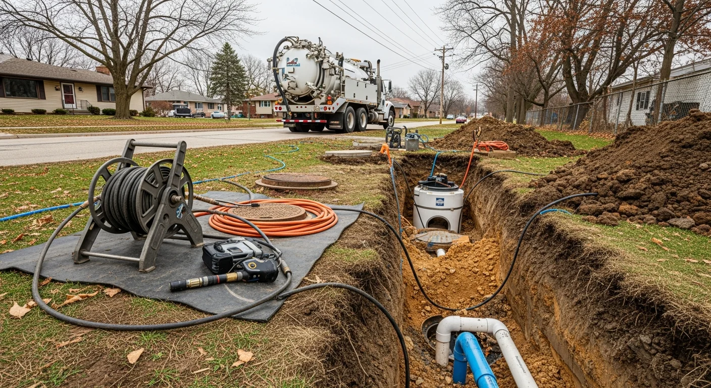 Underground plumbing and sewer line repair in Medina County