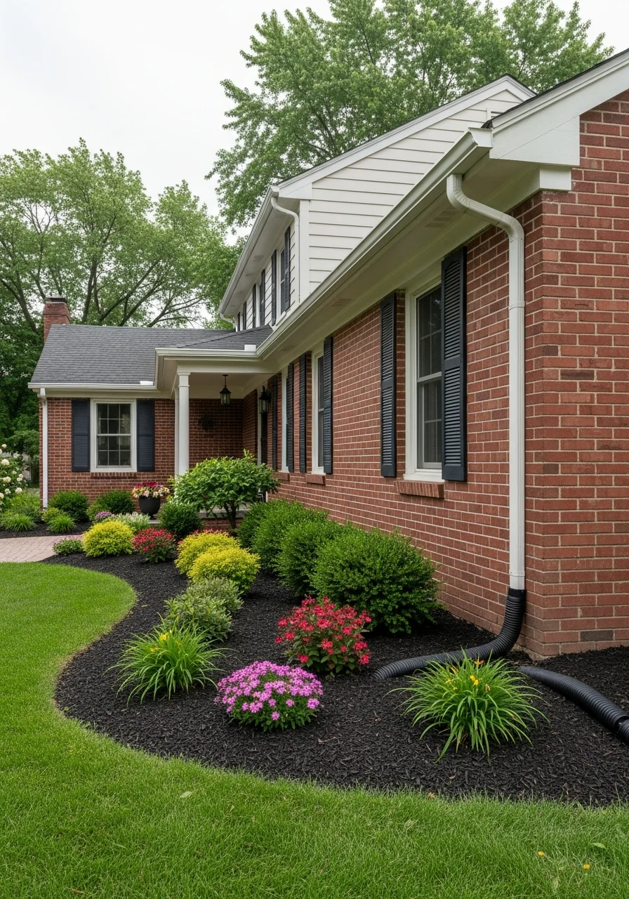 Close-up of a well-maintained Cuyahoga County home exterior with landscaping and clear entry, showing typical residential property care.